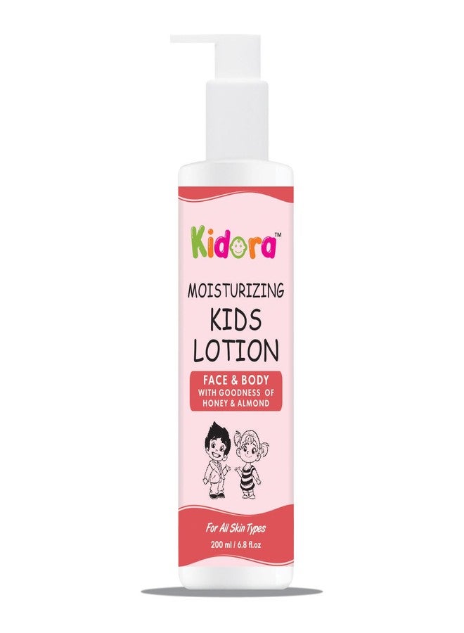 Kidora Baby Face & Body Lotion | 24 Hour Moisturization | Suitable for Babies/Kids | Honey & Almond | Paraben-free, Hypoallergenic | Nourishes, Soothes & Protects | Daily Baby Lotion | 200ml - Image 1