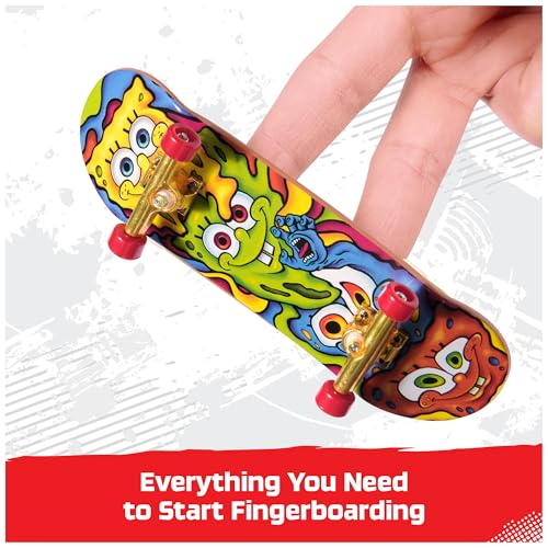 TECH DECK, Spongebob Sk8shop Fingerboard Bonus Pack, Collectible and Customizable Mini Skateboards, Kids Toys for Ages 6 and up - Image 4