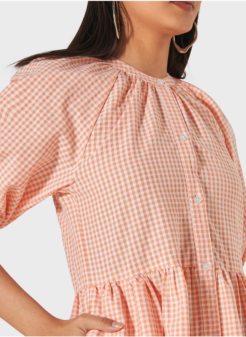 Lee Cooper - Tiered Button Down Dress - Image 1