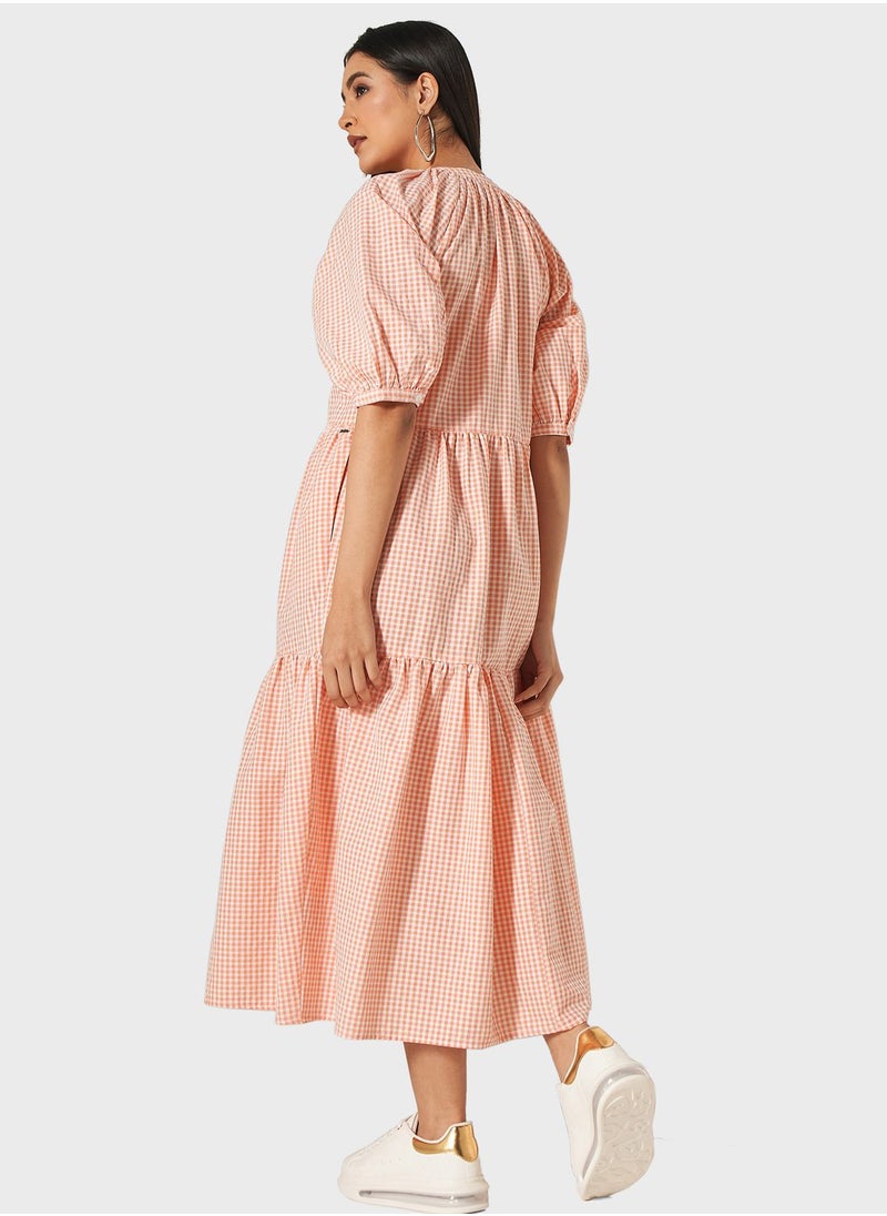 Lee Cooper - Tiered Button Down Dress - Image 1