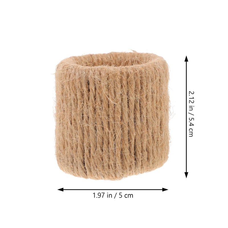 Handmade Jute Rope Napkin Rings Set Of 2 Farmhouse Style 5x5cm For Dining Table - Image 3