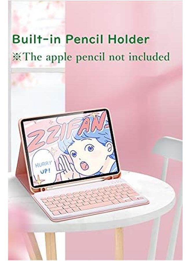 erorex - Ipad Mini 5 Ipad Mini 4 Keyboard Case Color Keyboard Detachable Bluetooth Keyboard Cover With Pencil Holder Mini4 Mini5 Pink - Image 1