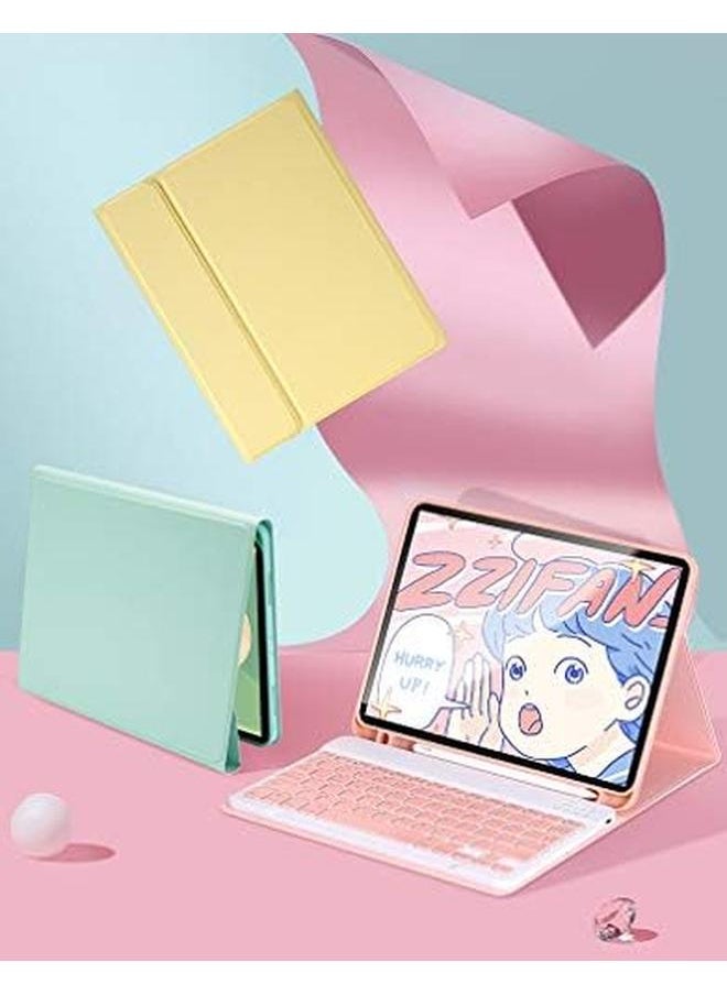 erorex - Ipad Mini 5 Ipad Mini 4 Keyboard Case Color Keyboard Detachable Bluetooth Keyboard Cover With Pencil Holder Mini4 Mini5 Pink - Image 1