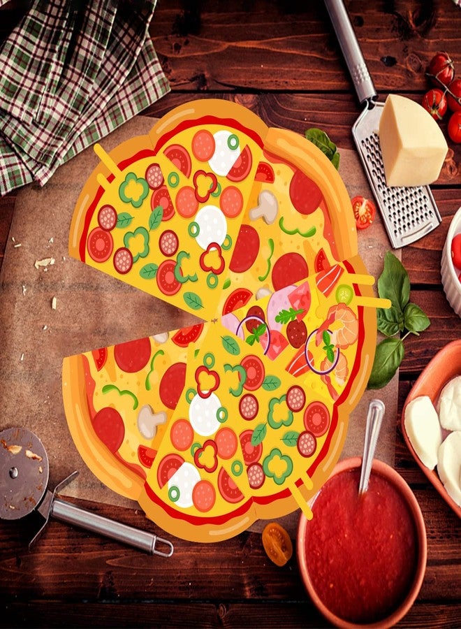 Fangleland 3 Pieces Pizza Banner, Pizza Theme Pennant Bunting Garland for Baby Shower, Birthday Bachelorette Party Supplies, Fast Food Theme Decorations for Pizza Party Time - Image 5
