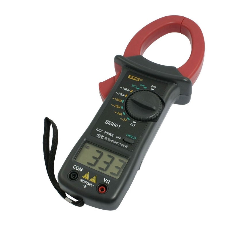 BM801 ملتيميتر كماشة رقمي عرض التيار المتردد والتيار المستمر والمقاومة على شاشة LCD - Image 2