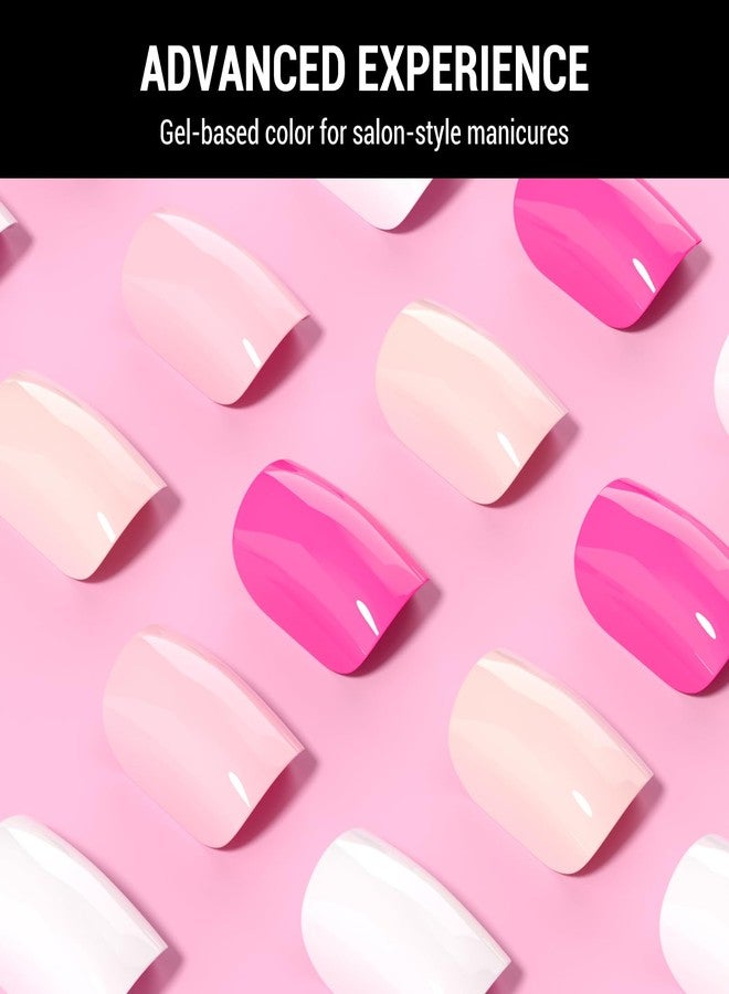MelodySusie Press On Nails Short Oval Hot Pink, Long-lasting & Glossy Finish, Reusable with Glue for Woman Girl, 16 Sizes-32Pcs Fake Nails Kit Fall Halloween Nails - Image 5