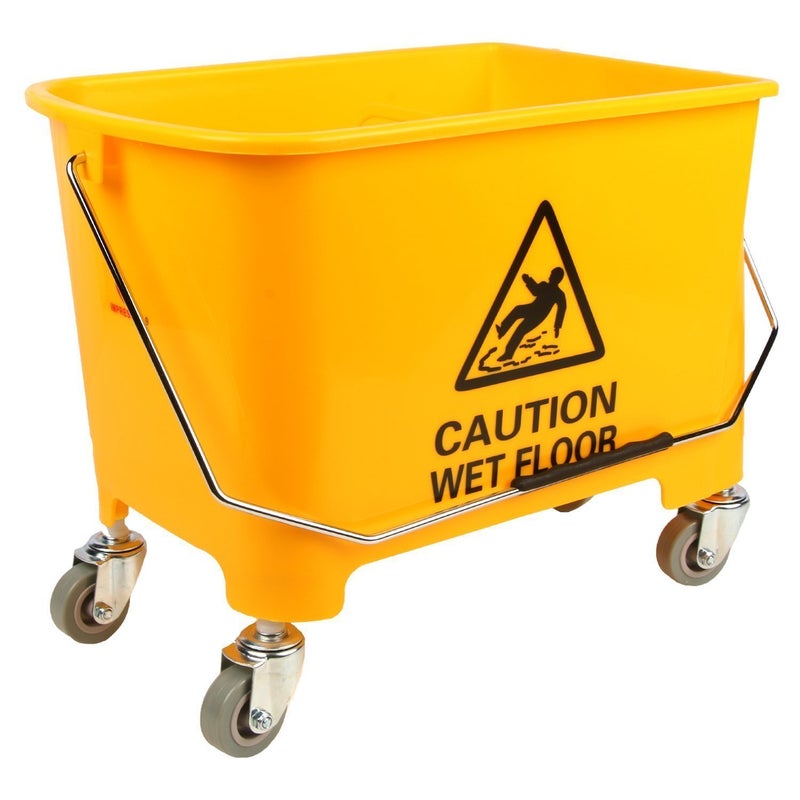 PUFFIN Mini Mop Bucket Wringer Trolley (20 Ltr , Yellow) - Image 5