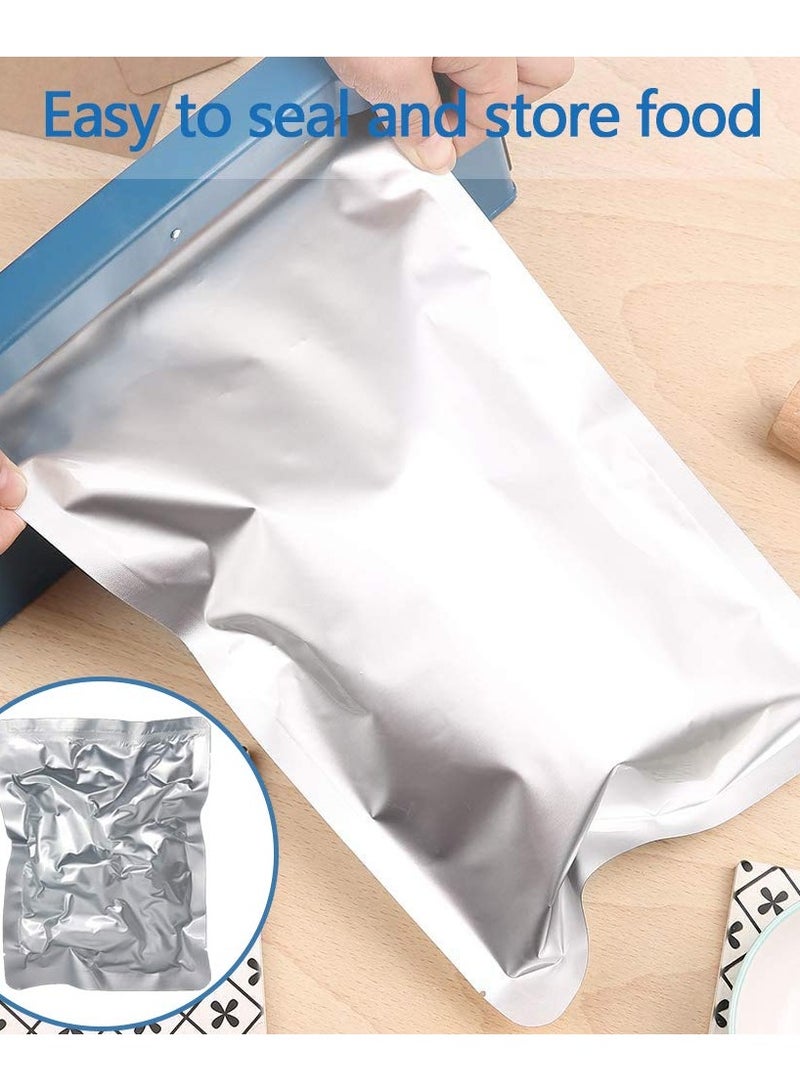 SYOSI 1 Quart Mylar Bags 16*23CM, 5 Mil Mylar Bags for Food Storage Coffee Beans Dry Food, Thick Sealable Mylar Bag Medium Size, 100 Pieces 1 Quart Mylar Bags 16*23CM, Bags for Food Storage Dry Food  - Image 4