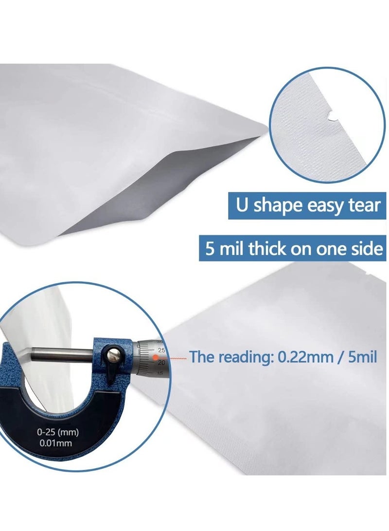 SYOSI 1 Quart Mylar Bags 16*23CM, 5 Mil Mylar Bags for Food Storage Coffee Beans Dry Food, Thick Sealable Mylar Bag Medium Size, 100 Pieces 1 Quart Mylar Bags 16*23CM, Bags for Food Storage Dry Food  - Image 3