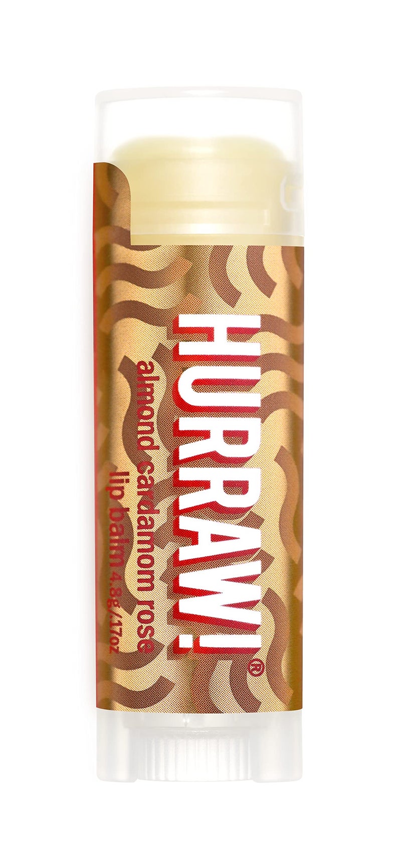 Hurraw Almond Cardamom Rose Vata Lip Balm Organic Certified Vegan Cruelty and Gluten Free NonGMO 100 Natural Ingredients Bee Shea Soy and Palm Free Made in USA