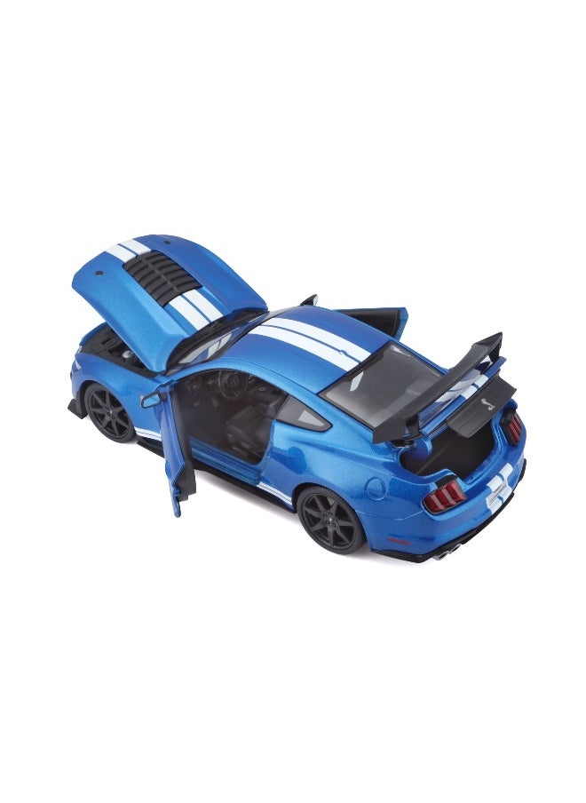Maisto Maisto Special Edition 2020 Ford Mustang Shelby GT500 Die-cast Car (1:18, Blue)  - Image 3