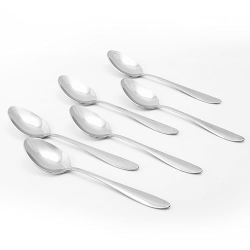 Wonderchef Venice Stainless Steel Spoon Set of 6 | Classic Design and Gloss Finish | 100% Food-Grade Stainless Steel | Non-Corrosive and Sturdy | Unbreakable | Easy to Clean - Image 1