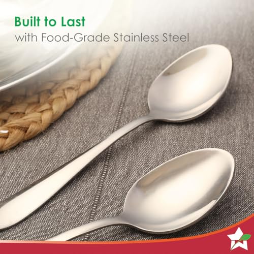 Wonderchef Venice Stainless Steel Spoon Set of 6 | Classic Design and Gloss Finish | 100% Food-Grade Stainless Steel | Non-Corrosive and Sturdy | Unbreakable | Easy to Clean - Image 3