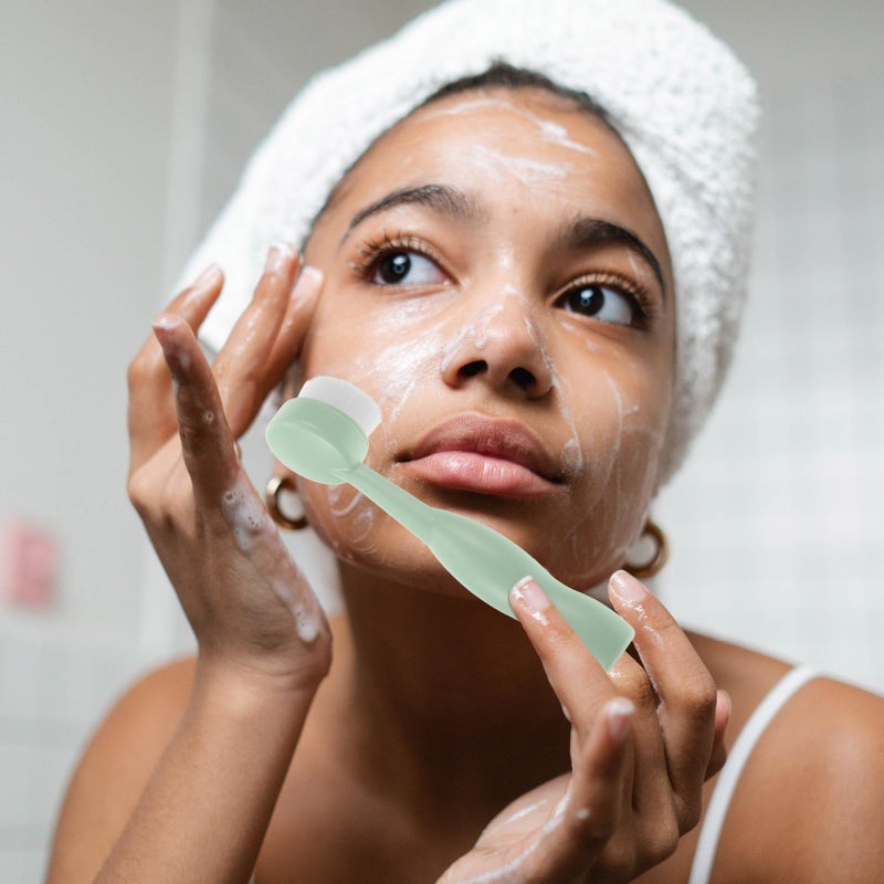 Manual Face Scrubber Exfoliator With Soft Bristles For Deep Pore Cleaning And Daily Skin Care - Image 5
