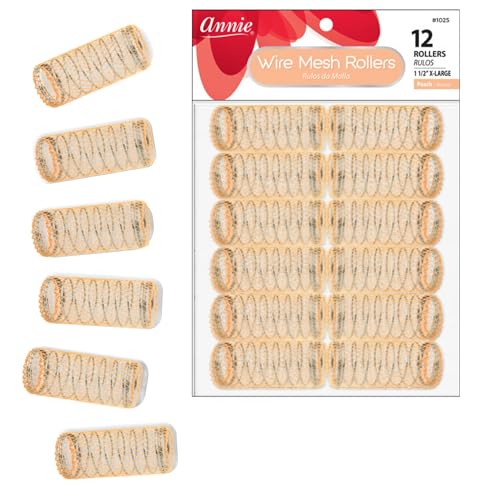Annie 112 XL Wire Mesh Hair Rollers  12 Pcs