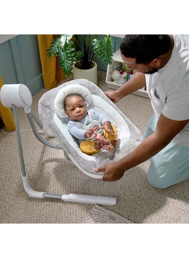 ingenuity AnyWay Sway Dual-Direction Portable Swing - Spruce - Image 4