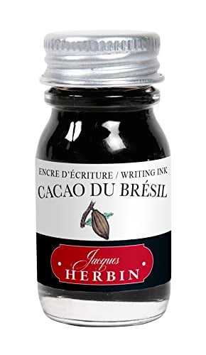 Jacques Herbin Herbin Fountain Pen Ink - 10ml Bottled - Cacao du Bresil - Image 3