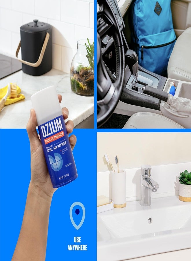 Ozium® Original - Eliminates Smoke & Odors Freshens Air - Car Home Office 2oz x4 - Image 4