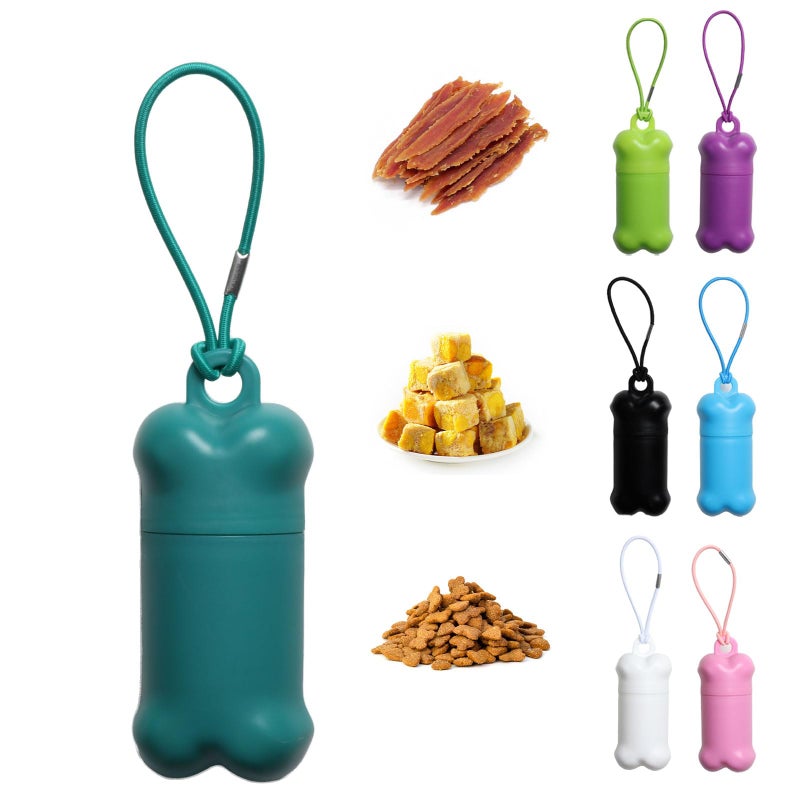 Yvnicll Portable Dog Treat Pouch for Pet Training, Mini Treat Holder Small Dog Treat Bag and Training Container -1 piece(Dark Green) - Image 1