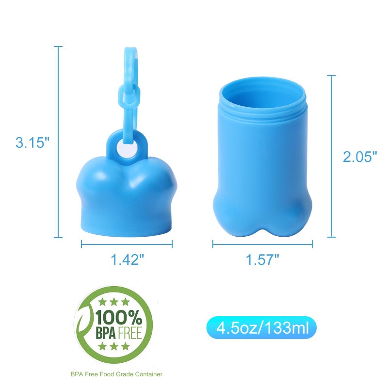 Yvnicll Portable Dog Treat Pouch for Pet Training, Mini Treat Holder Small Dog Treat Bag and Training Container -1 piece(Dark Green) - Image 2