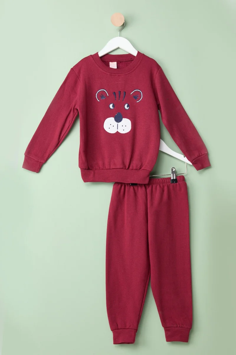 Tofisa 18000-BORDO Children's Embroidered Suit