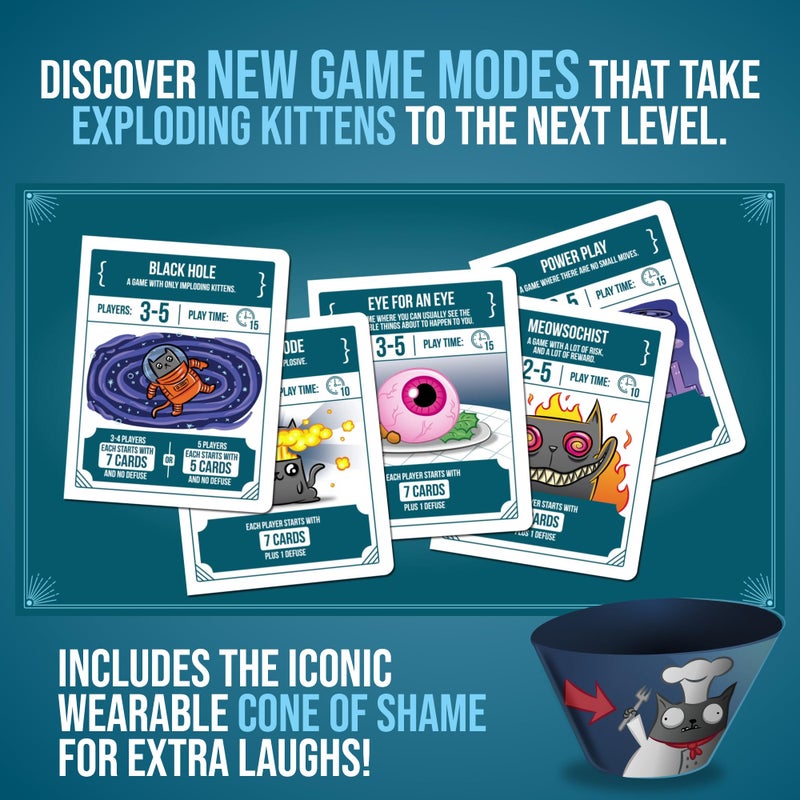 Exploding Kittens LLC Exploding Kittens Recipes for Disaster - 2-5 Players - Ages 7+ - 15 Minutes to Play - Deluxe High Stakes Card Game - Party Game, Family Game Night, Kid and Adult Card Game - Image 3