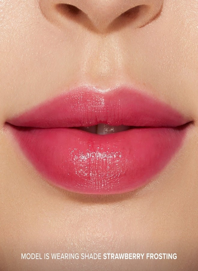 Too FacedCosmetics Too Faced Kissing Juicy Tint Lip Balm – Strawberry Frosting (Hot Pink Tinted Lip Balm, Hydrating & Non-Sticky, 3 g) - Image 3