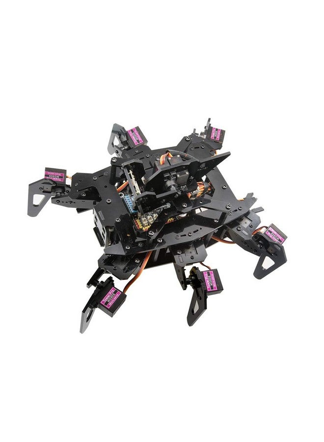 أديبت مجموعة روبوت العنكبوت سداسي الأرجل Adeept RaspClaws لـ Raspberry Pi 4 3 Model B+ B، روبوت زحف STEAM، تتبع هدف OpenCV، نقل الفيديو، روبوت Raspberry Pi مع دليل PDF  - Image 1