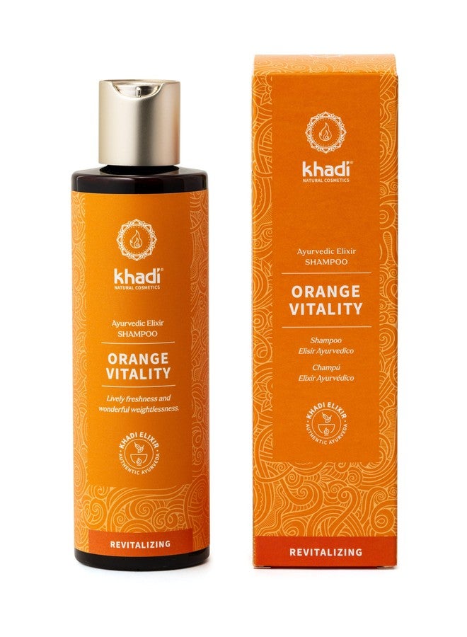 كادي شامبو خادي أورانج فيتاليتي الأيورفيدي، طبيعي 100%، خالٍ من السيليكون والكبريتات، يمنح شعركِ كثافةً وحيوية، وينعش الشعر الباهت والدهني، ويحدد تجعيدات الشعر. عناية نباتية بالشعر، منتجات تجميل عضوية. 6.7 أونصة - Image 2