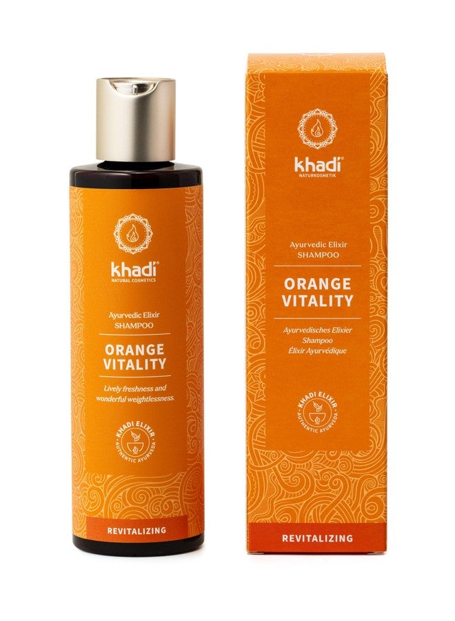 كادي شامبو خادي أورانج فيتاليتي الأيورفيدي، طبيعي 100%، خالٍ من السيليكون والكبريتات، يمنح شعركِ كثافةً وحيوية، وينعش الشعر الباهت والدهني، ويحدد تجعيدات الشعر. عناية نباتية بالشعر، منتجات تجميل عضوية. 6.7 أونصة - Image 1