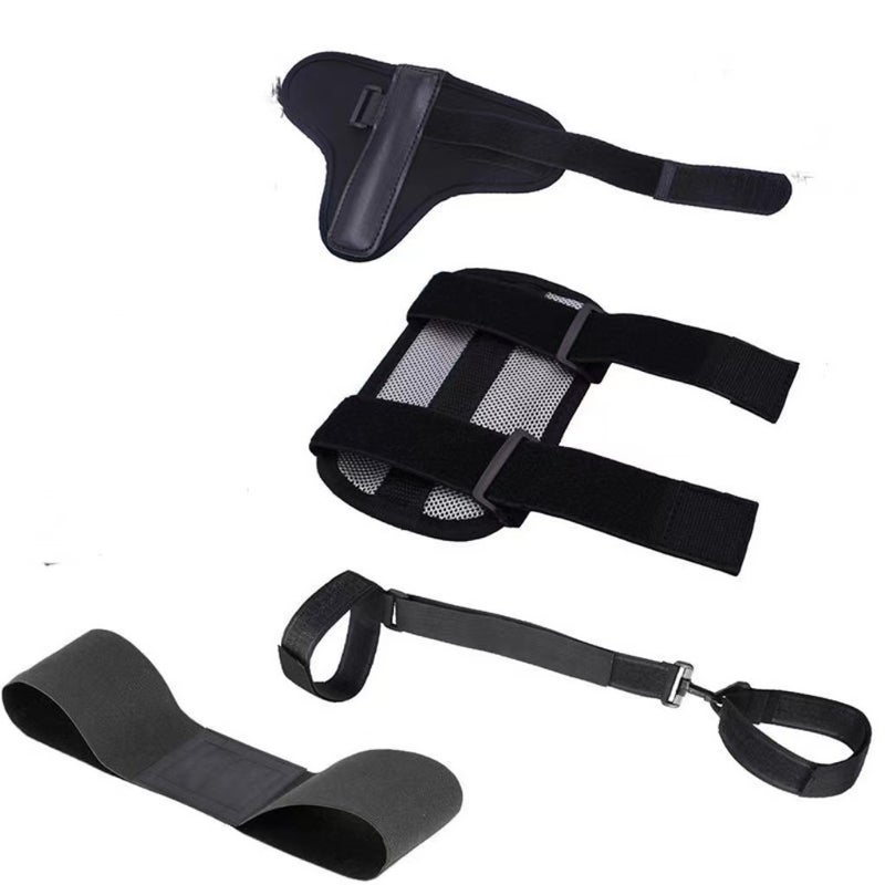 Generic Golf Training Aids 4-Piece Set Wrist  Leg Corrector Black 