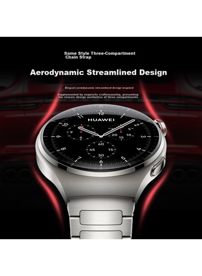 Wei Qiantu Weiqianto متوافق مع أشرطة ساعة Huawei المخصصة لـ Gt4/gt5/pro/watch4pro، ساعة معدنية من التيتانيوم النقي Watch3/gt3pro/buds ، 46/48 - Image 5