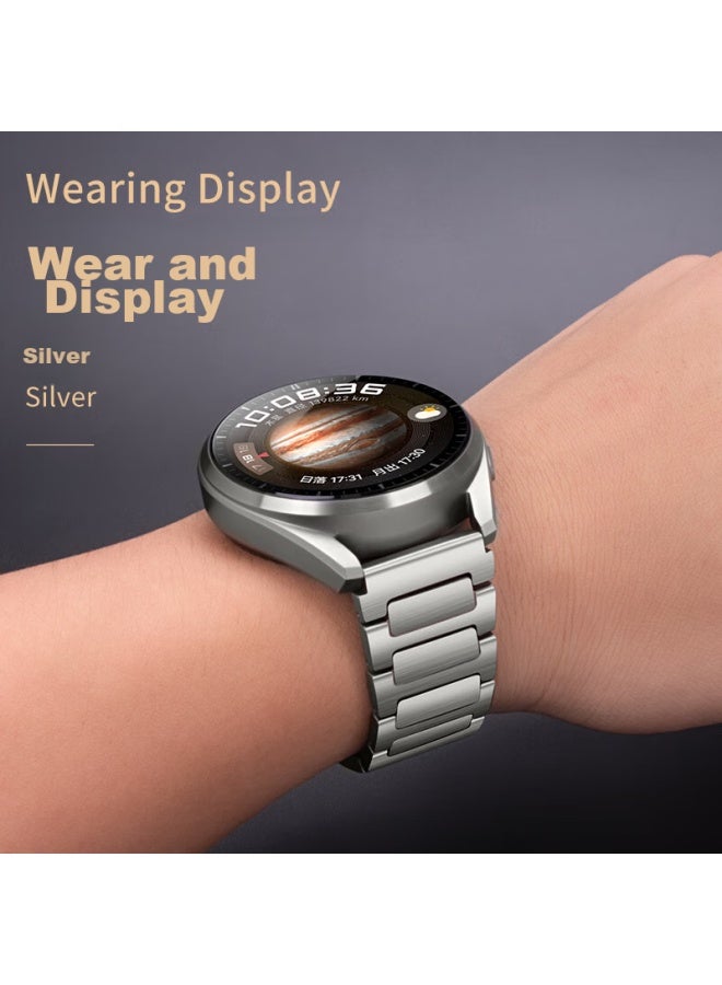 Wei Qiantu Weiqianto متوافق مع أشرطة ساعة Huawei المخصصة لـ Gt4/gt5/pro/watch4pro، ساعة معدنية من التيتانيوم النقي Watch3/gt3pro/buds ، 46/48 - Image 2