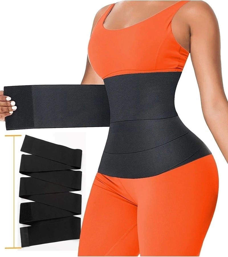 Tummy Wrap Waist Slimming Fat Burner Firming 4 m Hourglass Waist Corset Tummy Wrap Waist Trainer