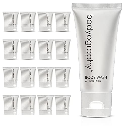world amenities Bodyography blanc Bulk Body Wash 14oz Vanilla White Tea Mini Travel Size Toiletries 100 Recyclable Tube with Flip Top Cap Hotel Amenities Suitable for All Skin Types - Image 1