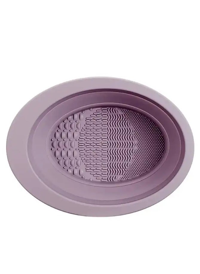 Silicone makeup brush and sponge cleaner multicolour