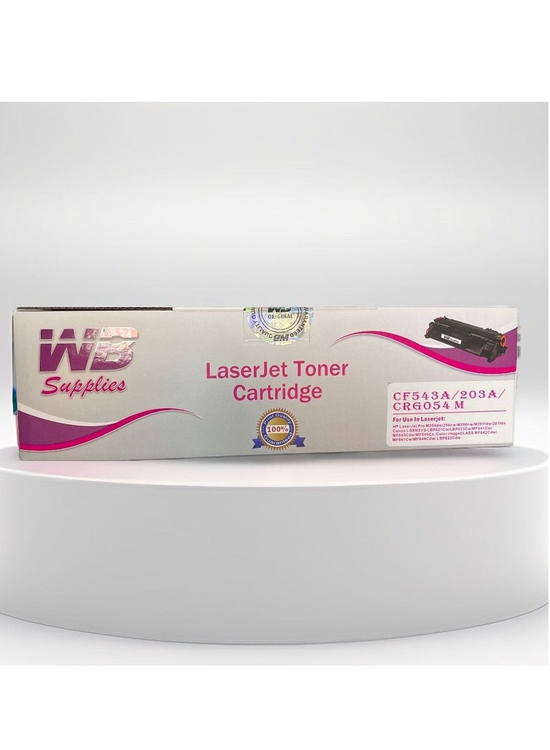 WB HP Toner 203A Full Set For Color Laserjet CF540 CF541 CF542 CF543 Pro MFP M281fdw -MFP M280nw -MFP M281fdn -MFP M281cdw Black, Cyan, Yellow, Magenta + FREE A4 PAPER 500 SHEET ROCCO - Image 3