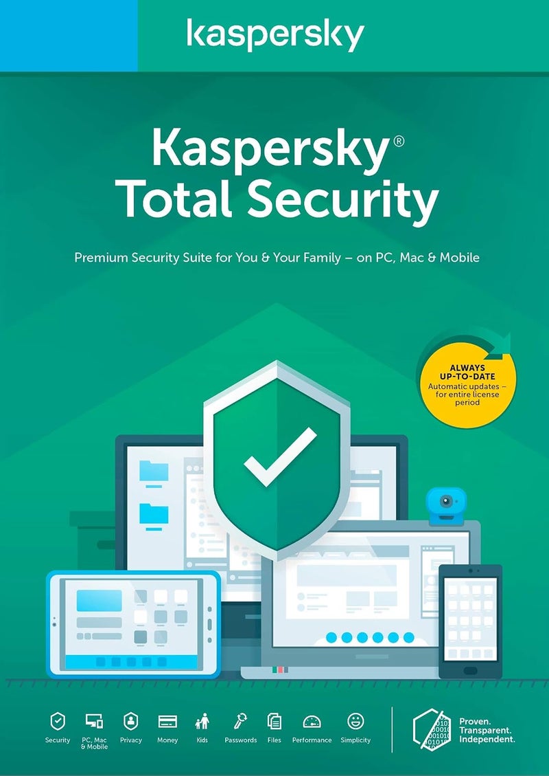 Fixed & portable compatible Total Security 2018 | 3 Device | 1 Year [Key Code] User feedback upgraded quality - Image 1