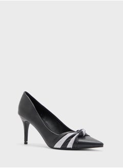 ELLA Pointed Pump With Knot Detail  - Image 2
