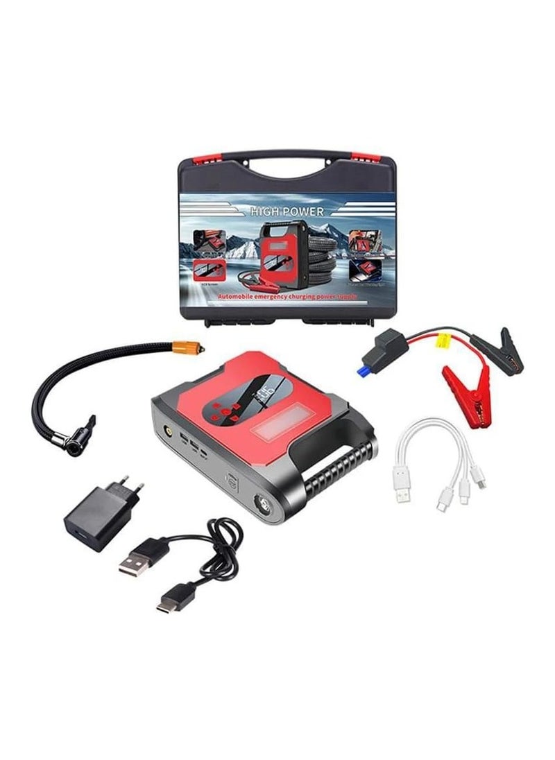Generic Upgrade Starter Power Bank Car Jump Starter 6000A Peak 32000mAh Battery Pack with LED Flashlight for 12V Vehicles SUV Motorcycle ATV Lawn Mower  - Image 1