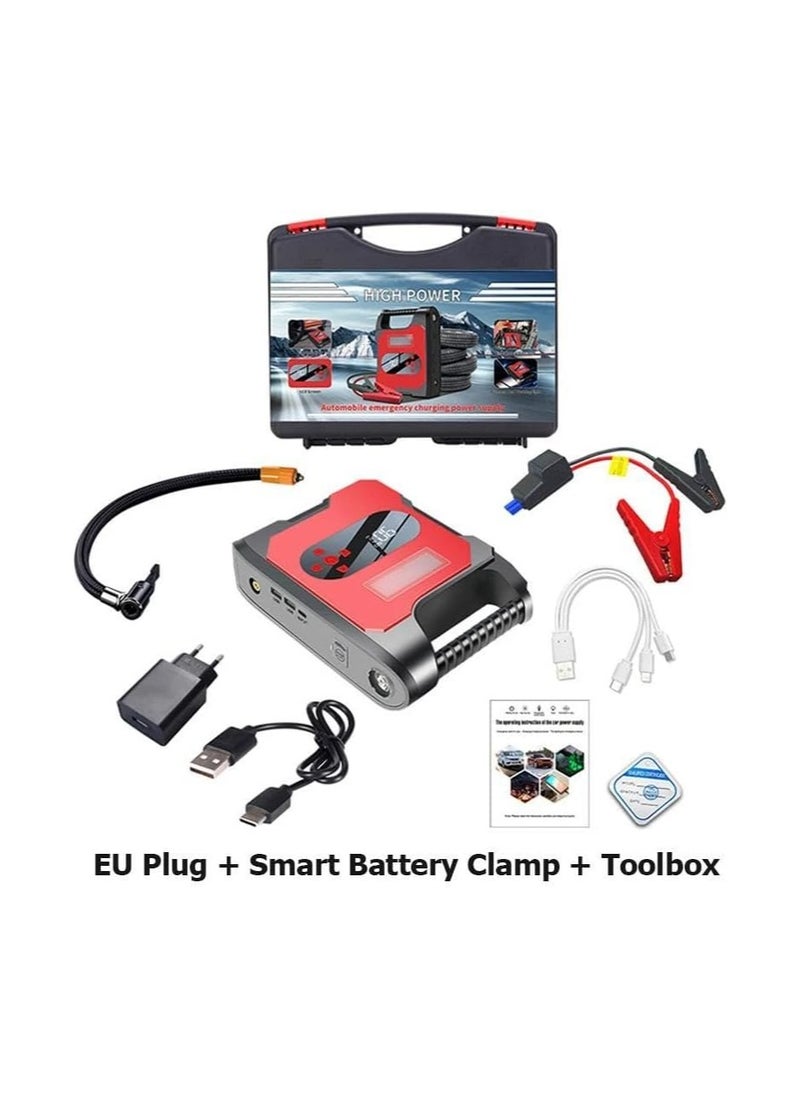 Generic Upgrade Starter Power Bank Car Jump Starter 6000A Peak 32000mAh Battery Pack with LED Flashlight for 12V Vehicles SUV Motorcycle ATV Lawn Mower  - Image 2