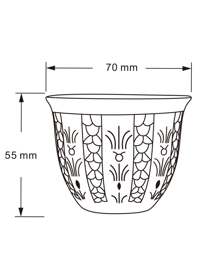 a cup of Arabic coffee, Traditional palm leaf coffee cup, Yellow, capacity100ml
