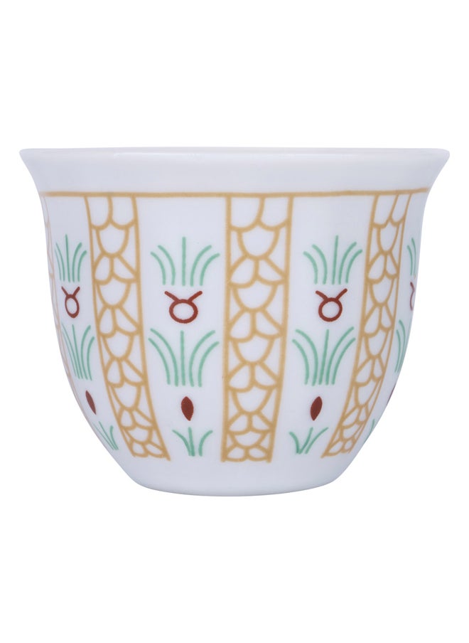 a cup of Arabic coffee, Traditional palm leaf coffee cup, Yellow, capacity100ml
