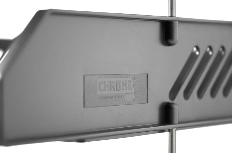 Chrome 9635 2Tier Plastic Document Tray Grey - Image 4