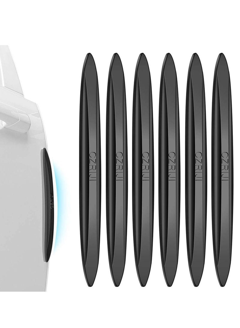 Y&D Car Door Edge Guards, 6pcs Rubber Protector with Silicone Protect Side for All Vehicles, Soft, High Adhesive, Waterproof, Heat-resistant, Abrasion-resistan (Black) - Image 1