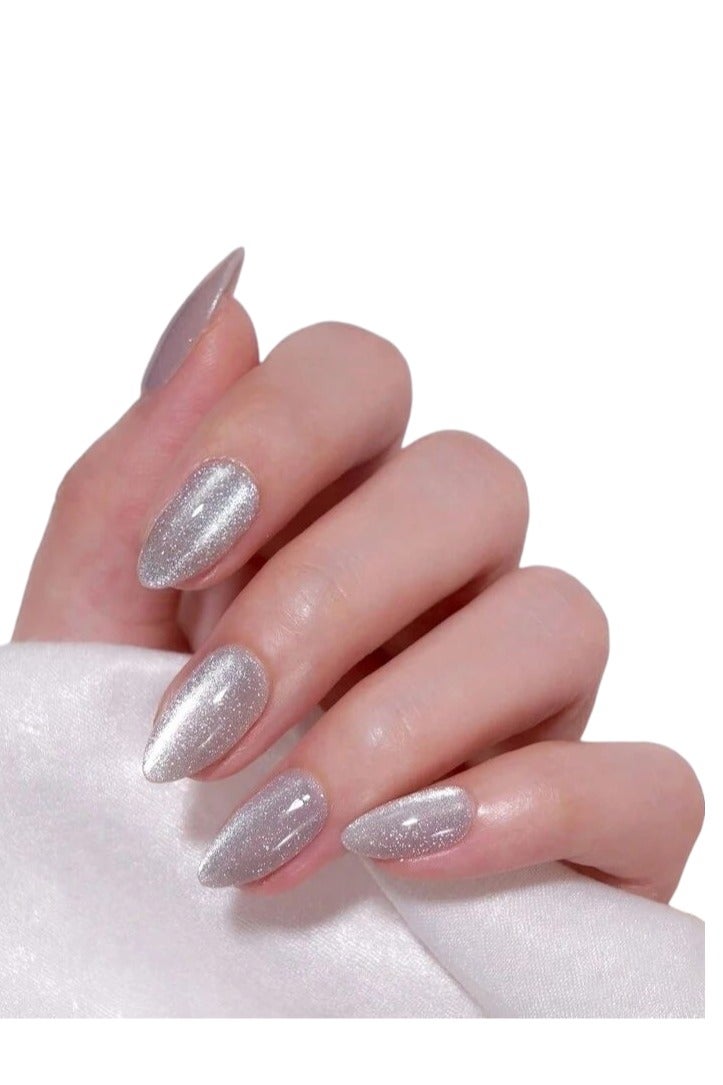Short, Full Cover 3D Effect False Nails - 12 Pieces - Image 1