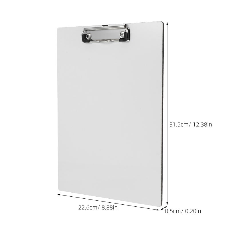 1 Set Of Portable Sublimation Writing Clipboard For Office Practical File Folder With Document Clip Work Clipboard Drawing Board Document Organizer - Image 4