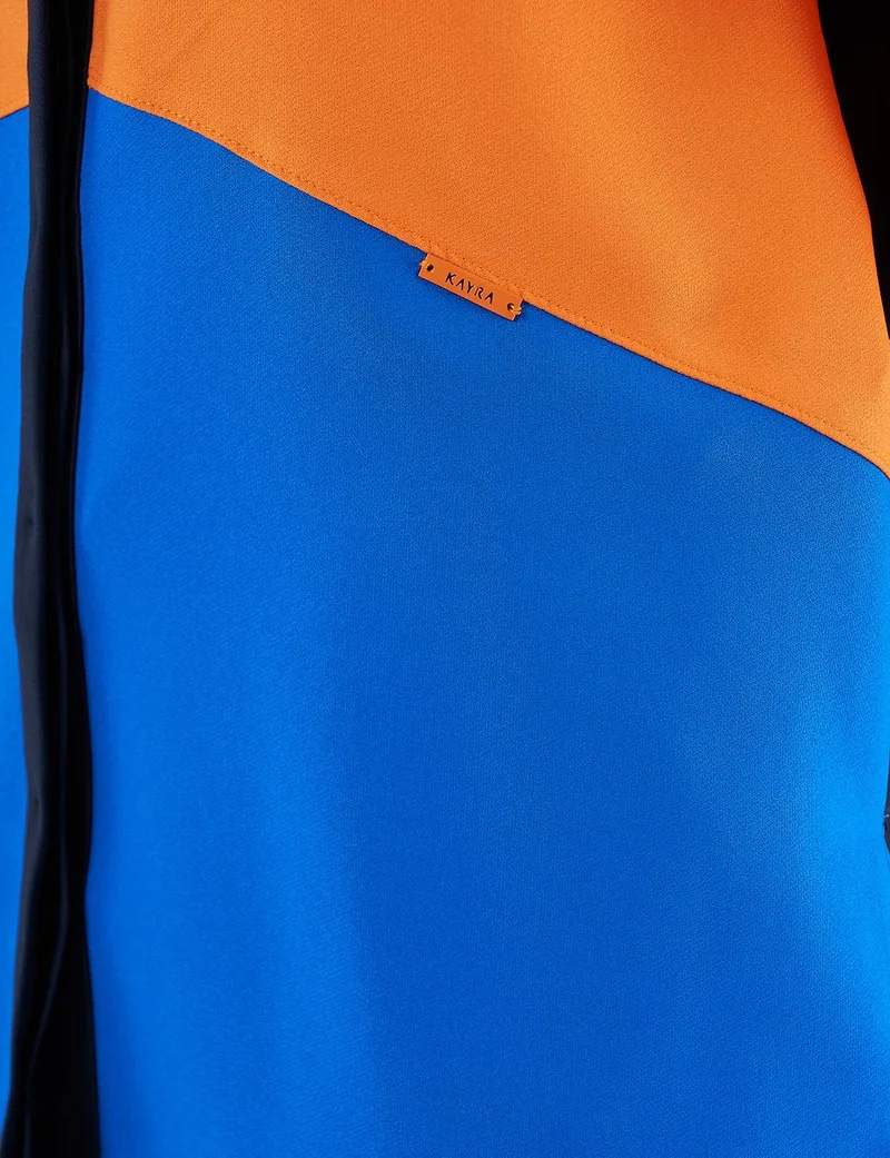 Kayra Color-Blocked Tunic Dark Navy