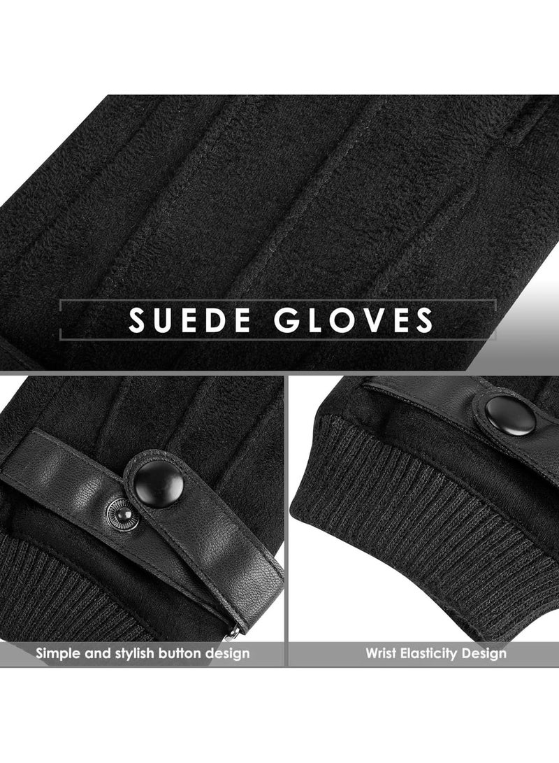 Winter Gloves, Men's And Women's Touch Screen Gloves, Cold Weather Warm Gloves, Frozen Work Gloves for Running, Driving, Cycling, Work - Image 4