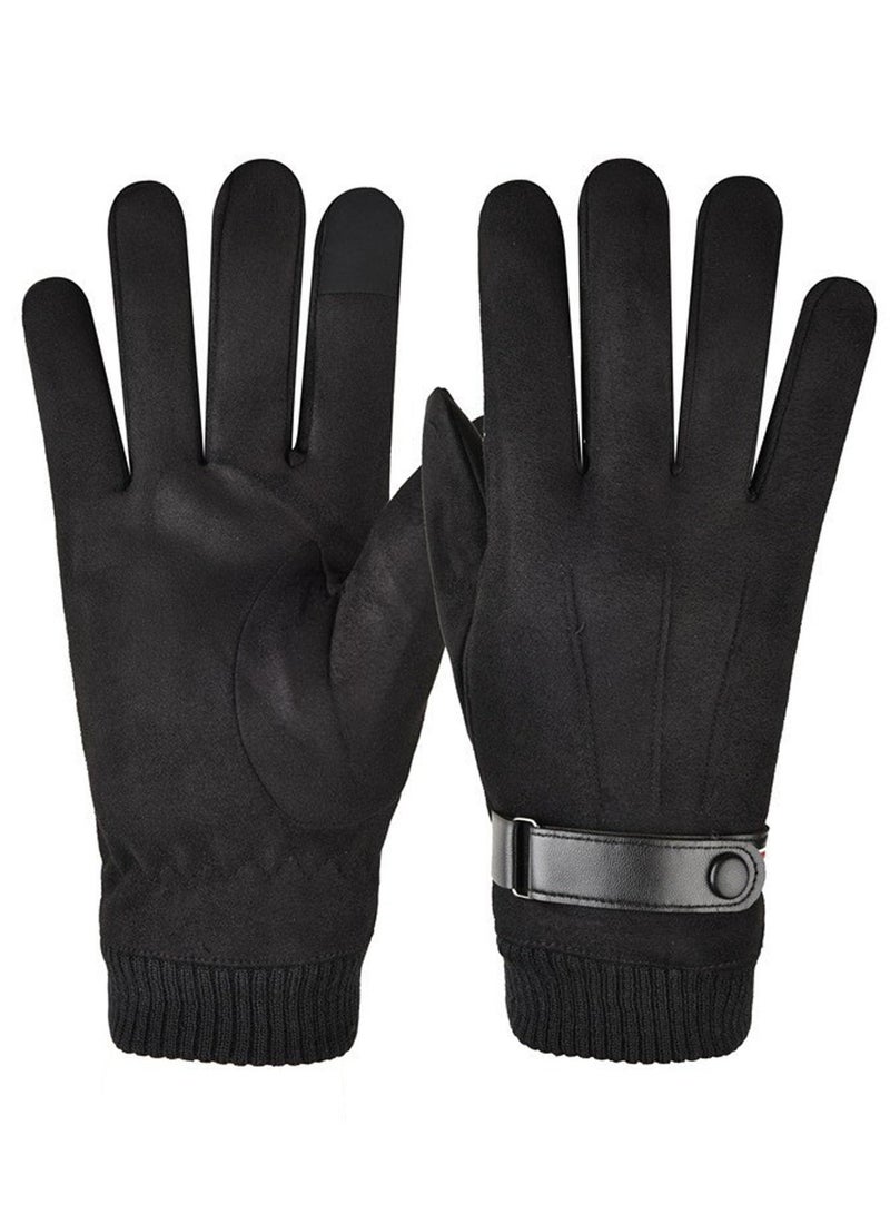 Winter Gloves, Men's And Women's Touch Screen Gloves, Cold Weather Warm Gloves, Frozen Work Gloves for Running, Driving, Cycling, Work - Image 1